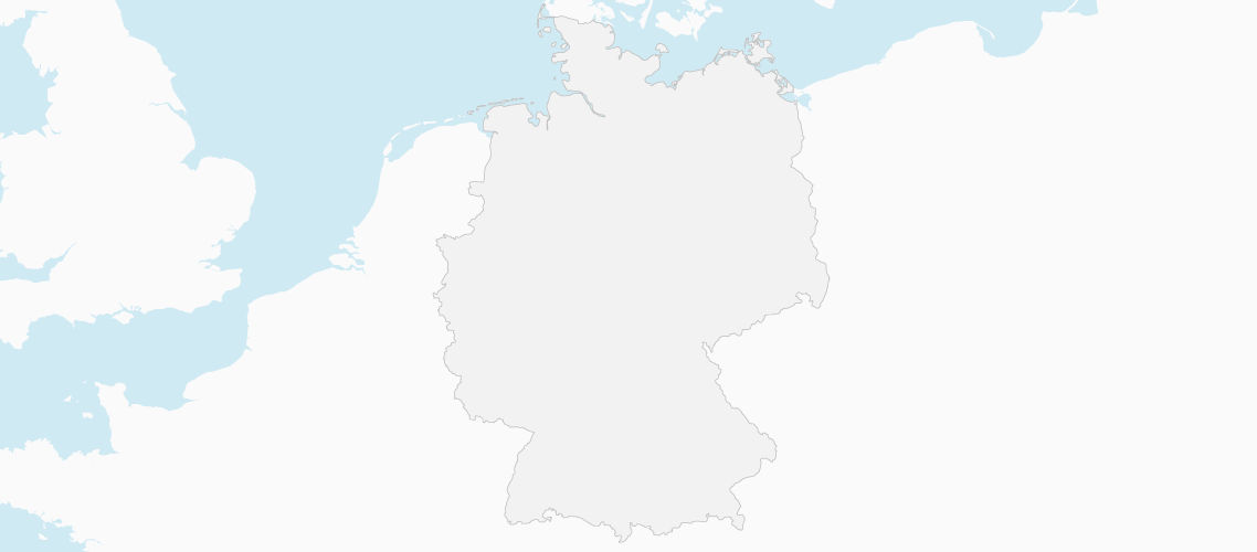 Map of Germany grey without contents