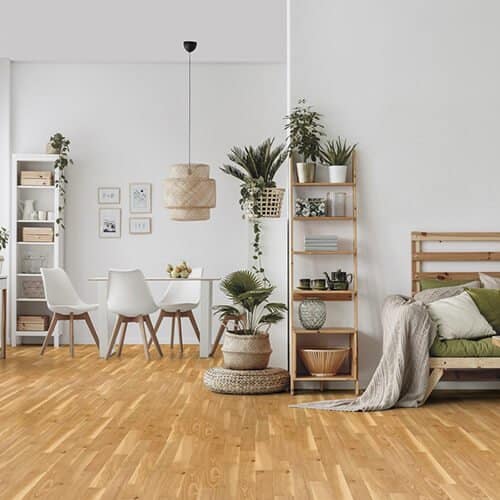 Wohnraum mit Comfort Tabis Smart Eiche belegt