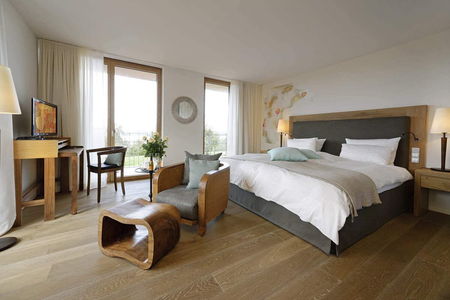 Modernes Zimmer im Hotel Hirschen am Bodensee