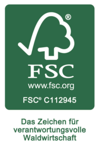 Logo FSC Zertifizierung für Waldwirtschaft
