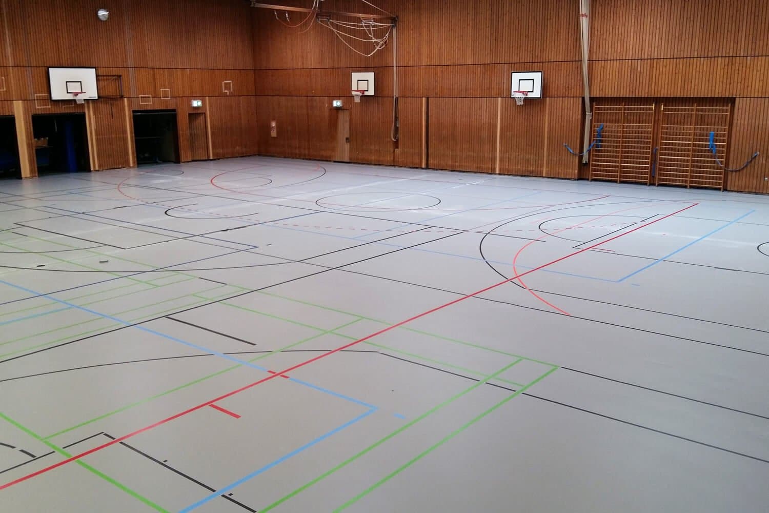 Sporthalle Renovierung Schule