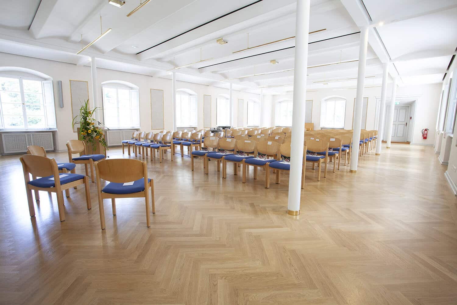 strip parquet natural oak 22 mm Kloster Weltenburg