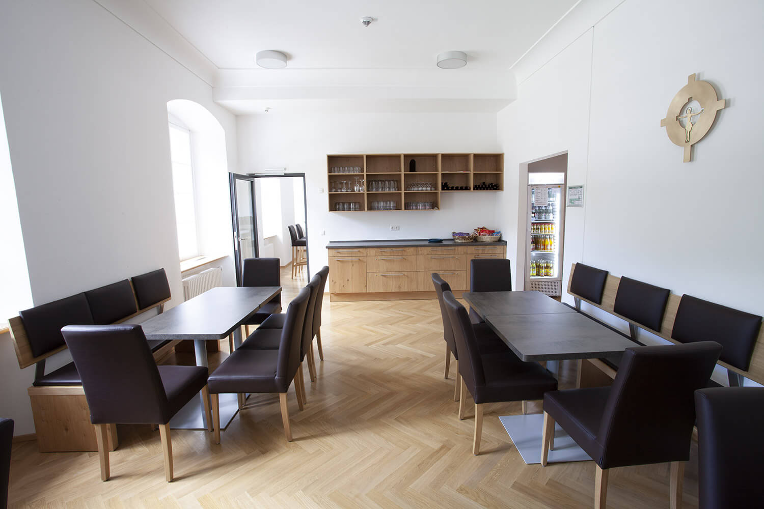 strip parquet natural oak 22 mm Kloster Weltenburg