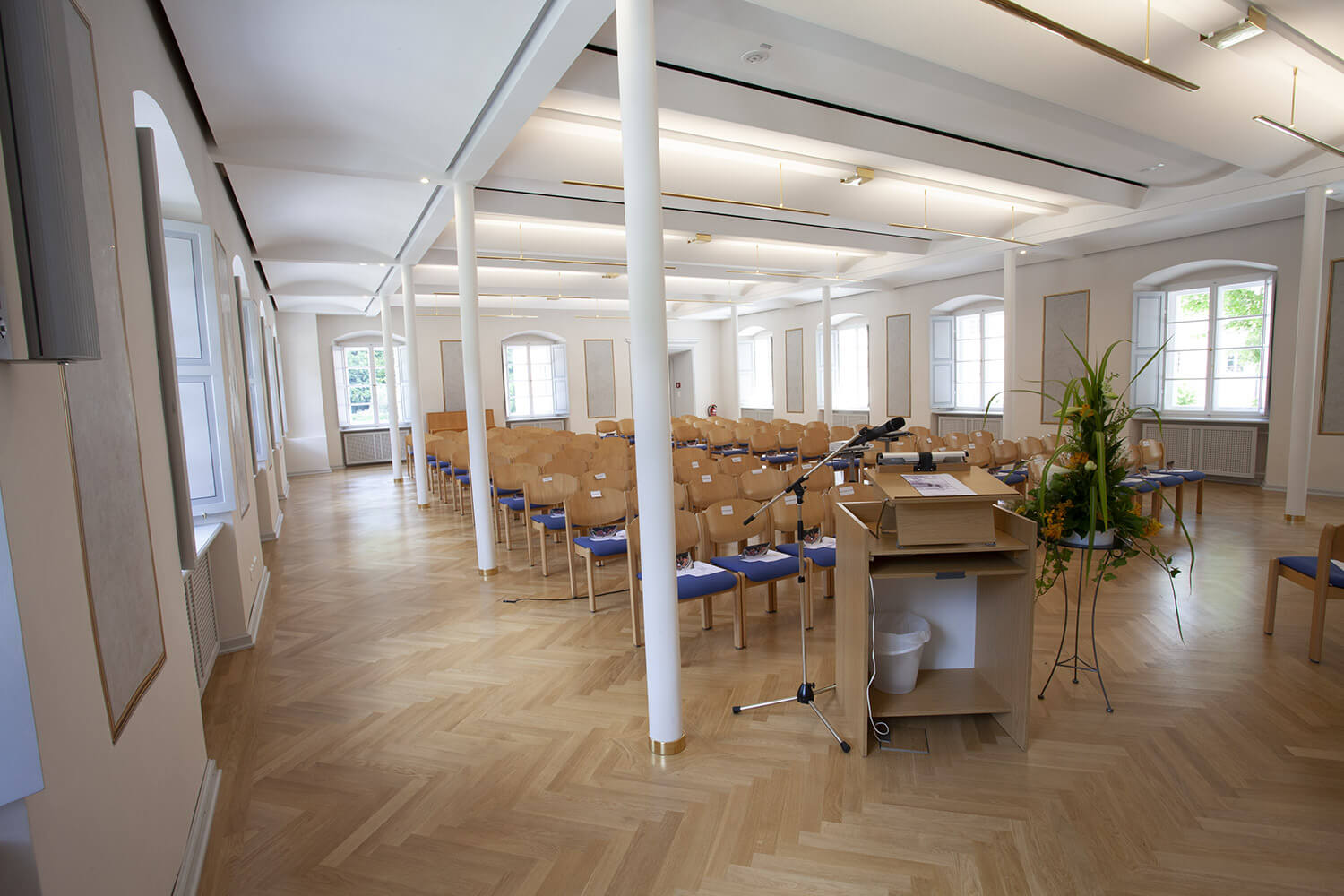 strip parquet natural oak 22 mm Kloster Weltenburg