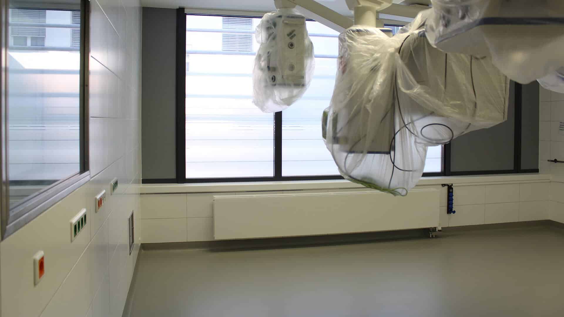 Renovierung Linoleum im Krankenhaus