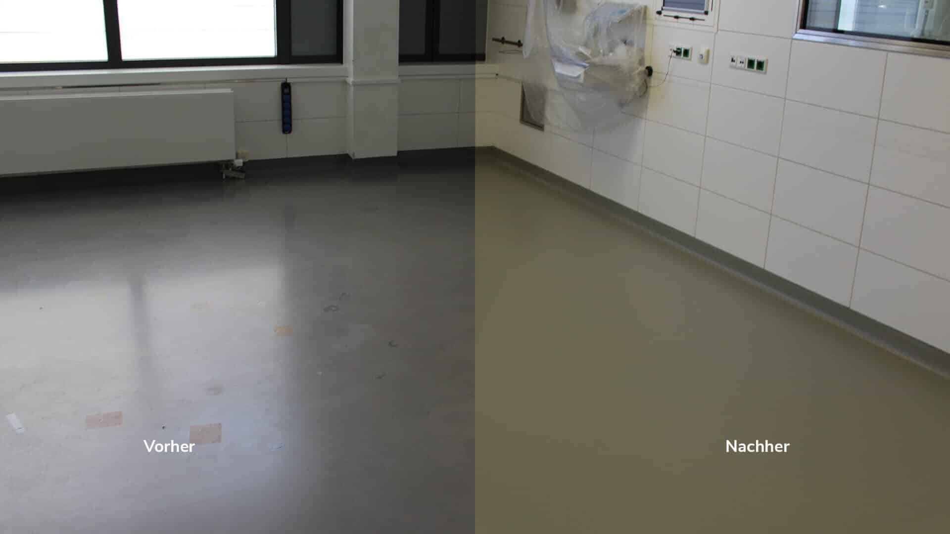 Resilient floor coverings after renovation