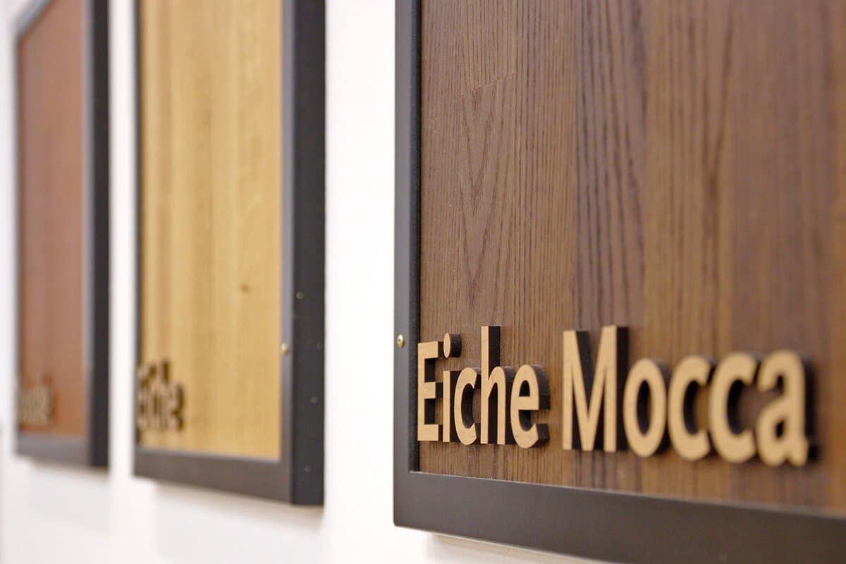 Nahaufnahme von Eiche Mocca