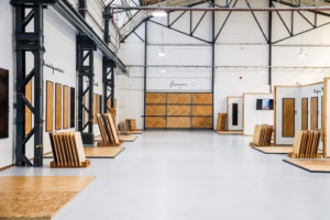 massivparkett muster in ausstellung in hamburg altona