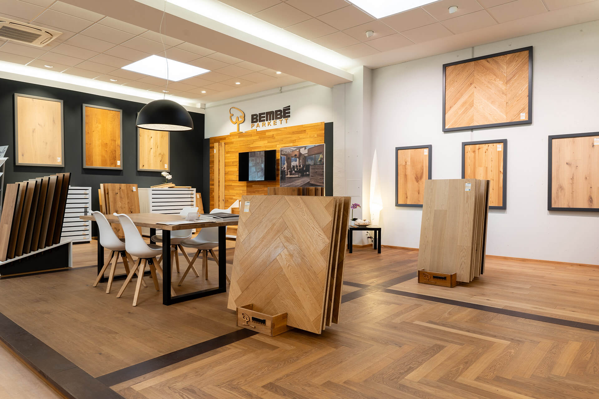 Tolle Parkettmuster in Würzburger Parkett-Ausstellung