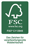 FSC-Zertifikat für verantwortungsvolle Waldwirtschaft