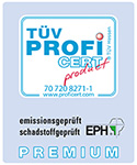TÜV ProfiCert - emissionsgeprüft